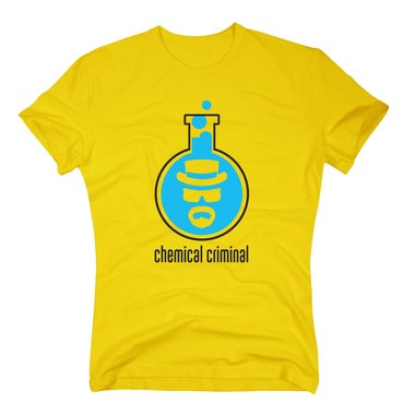 BrBa - Herren T-Shirt - Chemical Criminal dunkelblau-cyan S