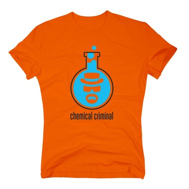 BrBa - Herren T-Shirt - Chemical Criminal dunkelblau-cyan S