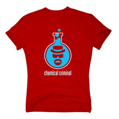 BrBa - Herren T-Shirt - Chemical Criminal dunkelblau-cyan S