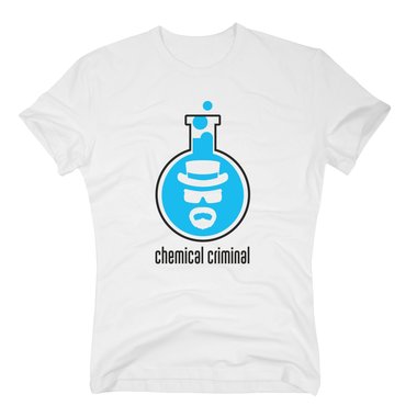 BrBa - Herren T-Shirt - Chemical Criminal dunkelblau-cyan S