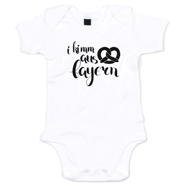 Baby Body - I kimm aus Bayern weiss-schwarz 62-68