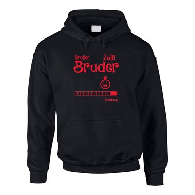 Herren Hoodie - Groer Bruder 2018 ...loading grau-rot XS