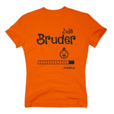 Herren T-Shirt - Bruder 2018 ...loading schwarz-weiss L