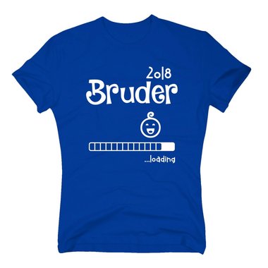 Herren T-Shirt - Bruder 2018 ...loading schwarz-weiss L