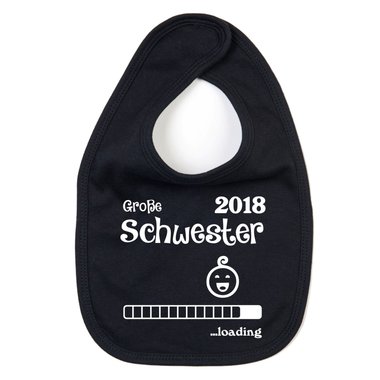 Baby Ltzchen - Groe Schwester 2018 ...loading -Geschwisterkind Schwangerschaft schwarz-weiss