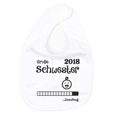 Baby Ltzchen - Groe Schwester 2018 ...loading -Geschwisterkind Schwangerschaft schwarz-weiss