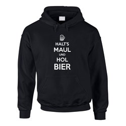 Herren Hoodie - Halts Maul und hol Bier - Humor Witz...