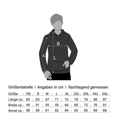 Herren Hoodie - Hier knnte Ihre Werbung stehen - Marketing Reklame Humor Plakat 5XL grau-schwarz