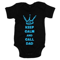 Baby Body - Keep calm and call Dad - Superheld rufen Ruhe...