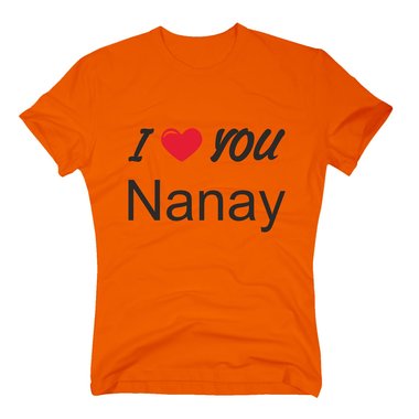 T-Shirt I Love You Nanay royalblau-weiss XXXL