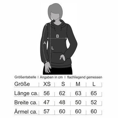 Damen Hoodie - Therapie brauche ich nicht - muss nur nach Neuseeland - Urlaub schwarz-weiss S