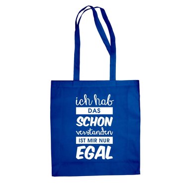 Jutebeutel Baumwolltasche - Ich hab das schon verstanden - Humor Meinung Ironie fuchsia-weiss