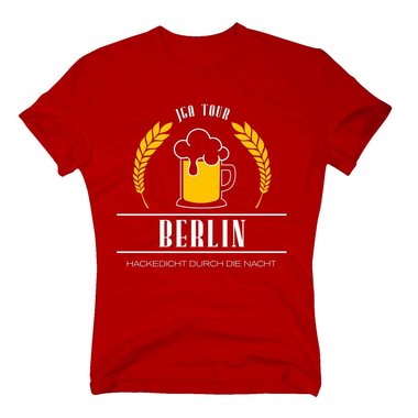 Berlin - JGA Tour - Hackedicht durch die Nacht - Herren T-Shirt - Brutigam Team weiss-gold 5XL