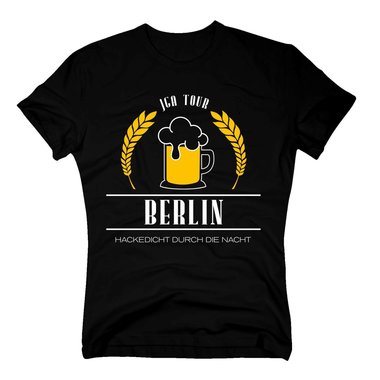 Berlin - JGA Tour - Hackedicht durch die Nacht - Herren T-Shirt - Brutigam Team weiss-gold 5XL