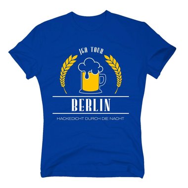 Berlin - JGA Tour - Hackedicht durch die Nacht - Herren T-Shirt - Brutigam Team dunkelblau-weiss S