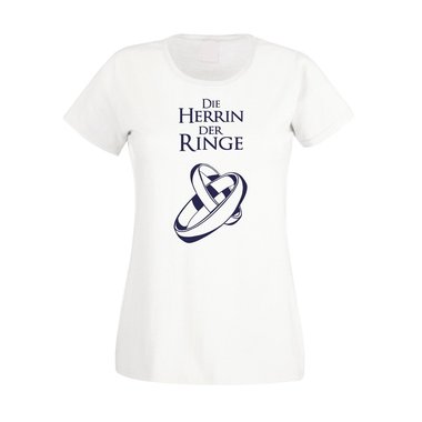 Die Herrin der Ringe - JGA Damen T-Shirt - Hochzeit Ring Ehe Heirat Film Fan JGA fuchsia-schwarz XS