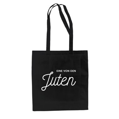 Eine von den Juten - Baumwolltasche - Natur Schutz Umwelt Festival Strand Beste weiss-schwarz