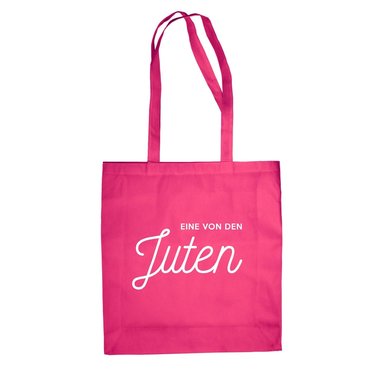 Eine von den Juten - Baumwolltasche - Natur Schutz Umwelt Festival Strand Beste fuchsia-weiss