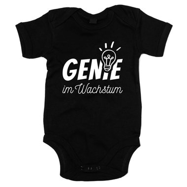 Genie im Wachstum - Baby Body - Familie Geburt Sugling Kind Einstein Humor Fun weiss-gold 68-80