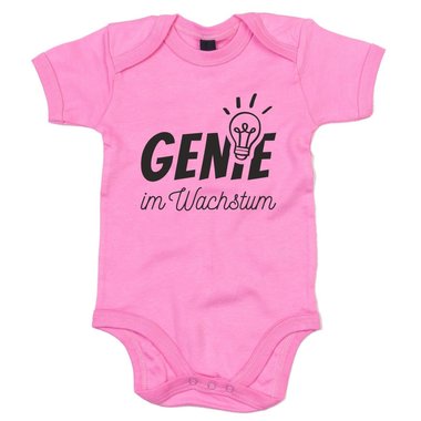 Genie im Wachstum - Baby Body - Familie Geburt Sugling Kind Einstein Humor Fun weiss-gold 68-80