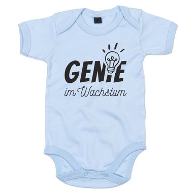 Genie im Wachstum - Baby Body - Familie Geburt Sugling Kind Einstein Humor Fun weiss-gold 68-80