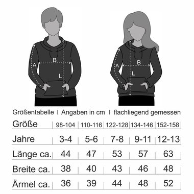 Tausche Schwester gegen Traktor - Kinder Hoodie - Familie Ironie Liebe Bruder schwarz-weiss 152-158