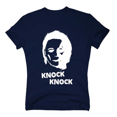 T-Shirt Michael Myers Knock Knock Halloween gelb XXL