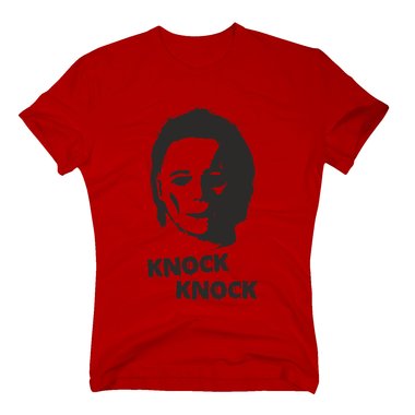 T-Shirt Michael Myers Knock Knock Halloween gelb XXL