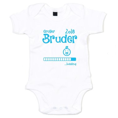 Baby Body - Groer Bruder 2018 ...loading weiss-cyan 68-80