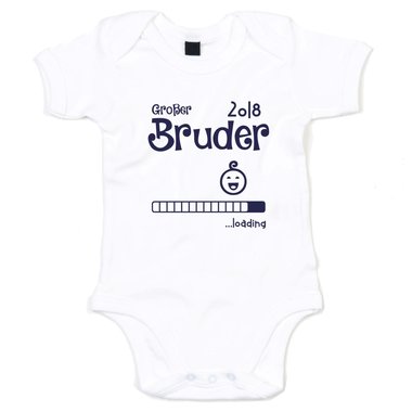 Baby Body - Groer Bruder 2018 ...loading weiss-cyan 68-80