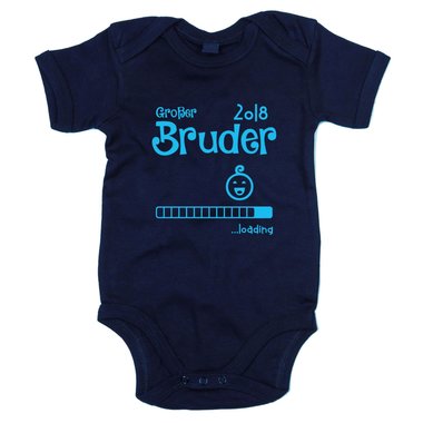 Baby Body - Groer Bruder 2018 ...loading weiss-cyan 68-80