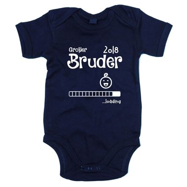 Baby Body - Groer Bruder 2018 ...loading weiss-cyan 68-80