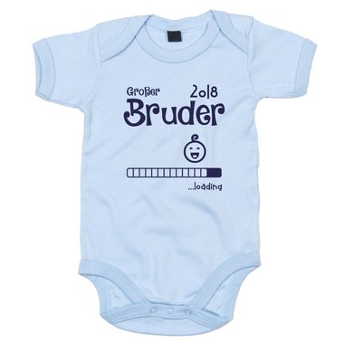 Baby Body - Groer Bruder 2018 ...loading weiss-cyan 68-80