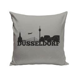 Dsseldorf Skyline - Dekokissen