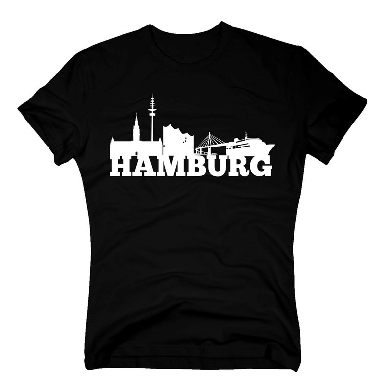Hamburg Skyline Herren T-Shirt -
