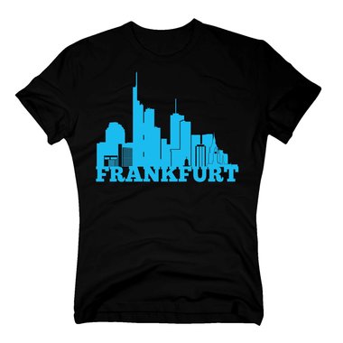 Frankfurt Skyline - Herren T-Shirt rot-weiss S