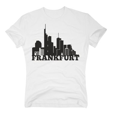 Frankfurt Skyline - Herren T-Shirt rot-weiss S