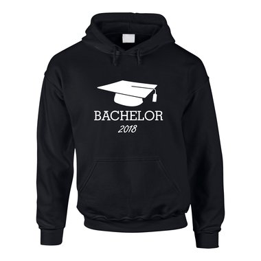 Bachelor 2018 - Herren Hoodie grau-schwarz XS