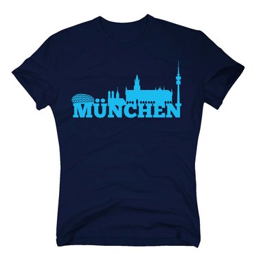 Mnchen Skyline - Herren T-Shirt