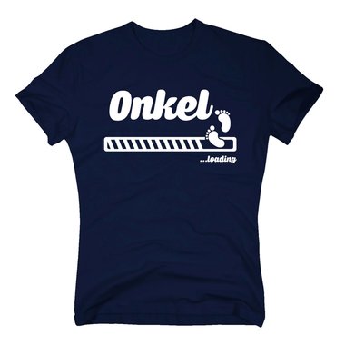 Onkel loading - Herren T-Shirt dunkelblau-weiss S