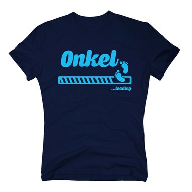 Onkel loading - Herren T-Shirt dunkelblau-weiss S