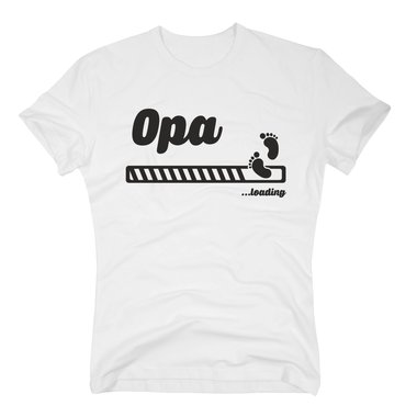 Opa loading - Herren T-Shirt dunkelblau-weiss S