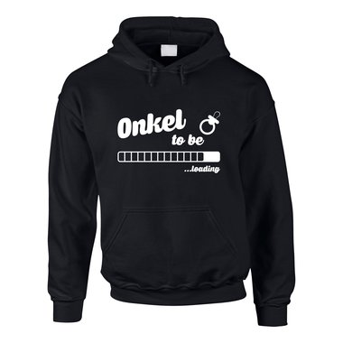 Herren Hoodie - Onkel to be - loading grau-dunkelblau XS