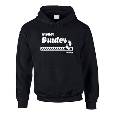 Herren Hoodie - Groer Bruder loading grau-dunkelblau XS