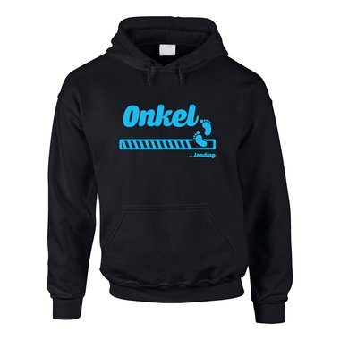 Herren Hoodie - Onkel loading grau-dunkelblau XS