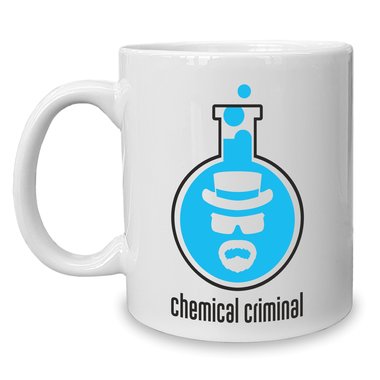 Kaffeebecher - Tasse - BrBa - Chemical Criminal weiss-dunkelgrn