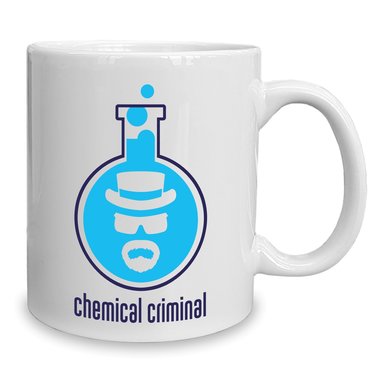 Kaffeebecher - Tasse - BrBa - Chemical Criminal weiss-dunkelgrn