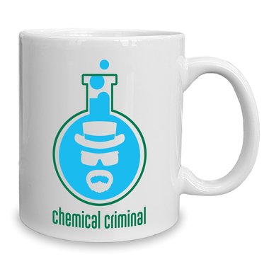 Kaffeebecher - Tasse - BrBa - Chemical Criminal weiss-dunkelgrn