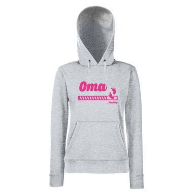 Damen Hoodie - Oma loading fuchsia-gold XS