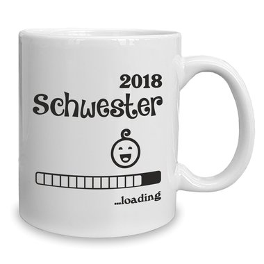 Kaffeebecher - Tasse - Schwester 2018 ...loading